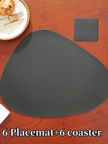 8/12 Pcs Hotel/Restaurant Placemat/Coaster Set, Premium Table Mats, Easy To Clean Multi-Color Heat-Resistant Pads To Protect Tabletop, Suitable For Weddings, Parties, Home, Hotel, Kitchen, Festive Decoration