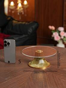 1 件大号/小号光滑蛋糕架/拼盘，用于婚礼/派对小吃、糖果、干果展示，可重复使用的光滑蛋糕架，适用于派对、庆祝活动 - 無色 - 查看 15