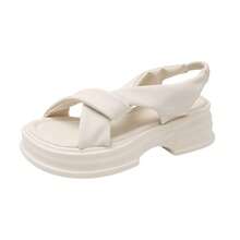 Women Platforms & Wedge Sandals - Black - View 7