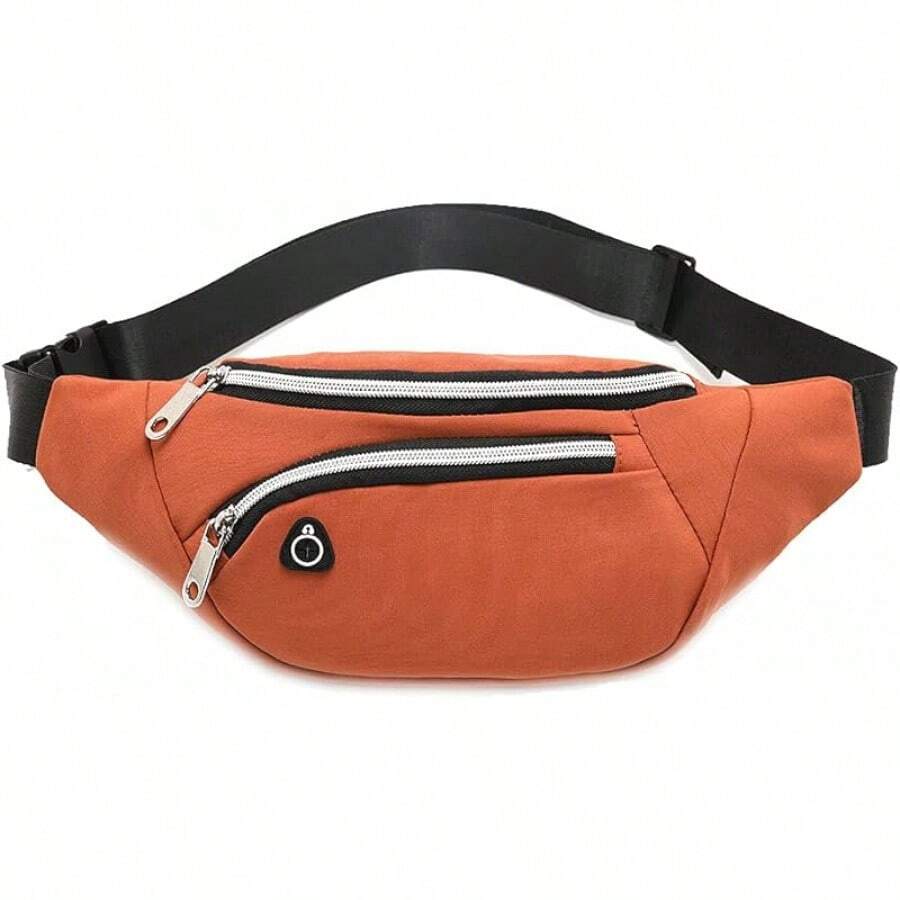 Riñonera para Hombres y Mujeres - Riñonera para Entrenamiento, Viajes y Correr. - (Con orificio para auriculares) Amarillo - Ver 1