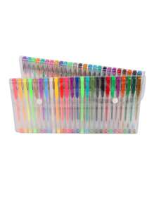 50/100pcs Colorful Painting Pens Set, Glitter Gel Pens, Highlighters, Ballpoint Pens For Coloring,For School Supplies,Back To School