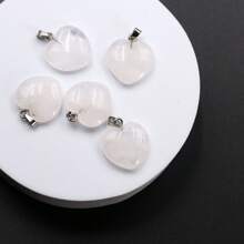 1pc 20mm Heart Shaped Pendant Without Chain, For DIY Necklace, Bracelet, Keychain Accessories