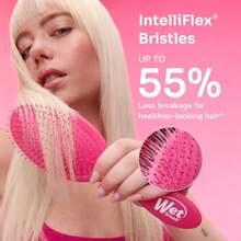 Wet Brush Original Detangler Hair Brush, Color Wash, Stripes, Ultra-Soft IntelliFlex Bristles - Detangling Hairbrush Glides Through Tangles For Wet, Dry &Amp; Damaged Hair, Women &Amp; Men