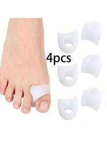 4 Silicone Toe Separators, Waterproof And Wear Resistant Foot Care $Ports And Daily Use - Multicolor - View 10