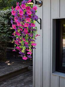 1PC J-Shaped Metal Hook For Hanging Plants, Equipped With Screws, Suitable As A Stand For Garden Decorations, Hanging Flower Pots And Shelves, Hooks For Halloween And Christmas Decorations, Indoor Home Decoration Potted Plant Hooks, Flower Basket Hooks, Can Also Be Used As A Daily Hanging Hook For Clothes, Hats, Bags, - Multicolor - View 3