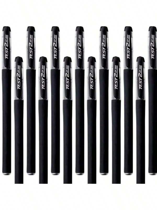 10 piezas NUOBESTY Bolígrafos neutros, bolígrafos de tinta negra, bolígrafos de tinta líquida, bolígrafos de punta fina para dibujar, bolígrafos de bola, bolígrafos de tinta líquida, marcadores de plástico para fotos, para útiles escolares, de vuelta a la escuela