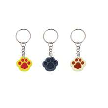 12件套创意卡通彩色PVC猫爪钥匙扣，包包装饰小挂件，生日派对回礼，汽车配件，可爱哥特风Y2K包包配件，带证件夹的挂绳，汽车配件，包包挂饰，圣诞节汽车配件，送给老师、朋友、姐妹的礼物创意