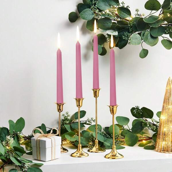 4pcs Gradient Scented Candles Smokeless Handmade Craft Level Fragrance Interwoven Romantic Dinner Atmosphere Home Decoration/Kitchen Decoration/Wedding Layout Multi-Scene Suitable For Fresh Fragrance Lasting Distribution