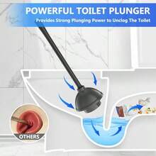 Toilet Plunger With Holder Plunger With Unique Holder Plungers For Bathroom With Holder Toilet Plunger Heavy Duty - as pic - View 2