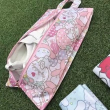 1pc Cartoon Dust-Proof Shoe Bag, Travel Shoe Storage Pouch, Multifunctional Organizer Bag For Shoes, Clothes, Etc.