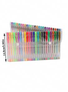 50/100pcs Colorful Painting Pens Set, Glitter Gel Pens, Highlighters, Ballpoint Pens For Coloring,For School Supplies,Back To School