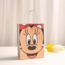 Disney Disney Cartoon Stitch Kraft Paper Bag Printed Gift Handbag Shopping Mall Packaging Bag Birthday Gift Bag