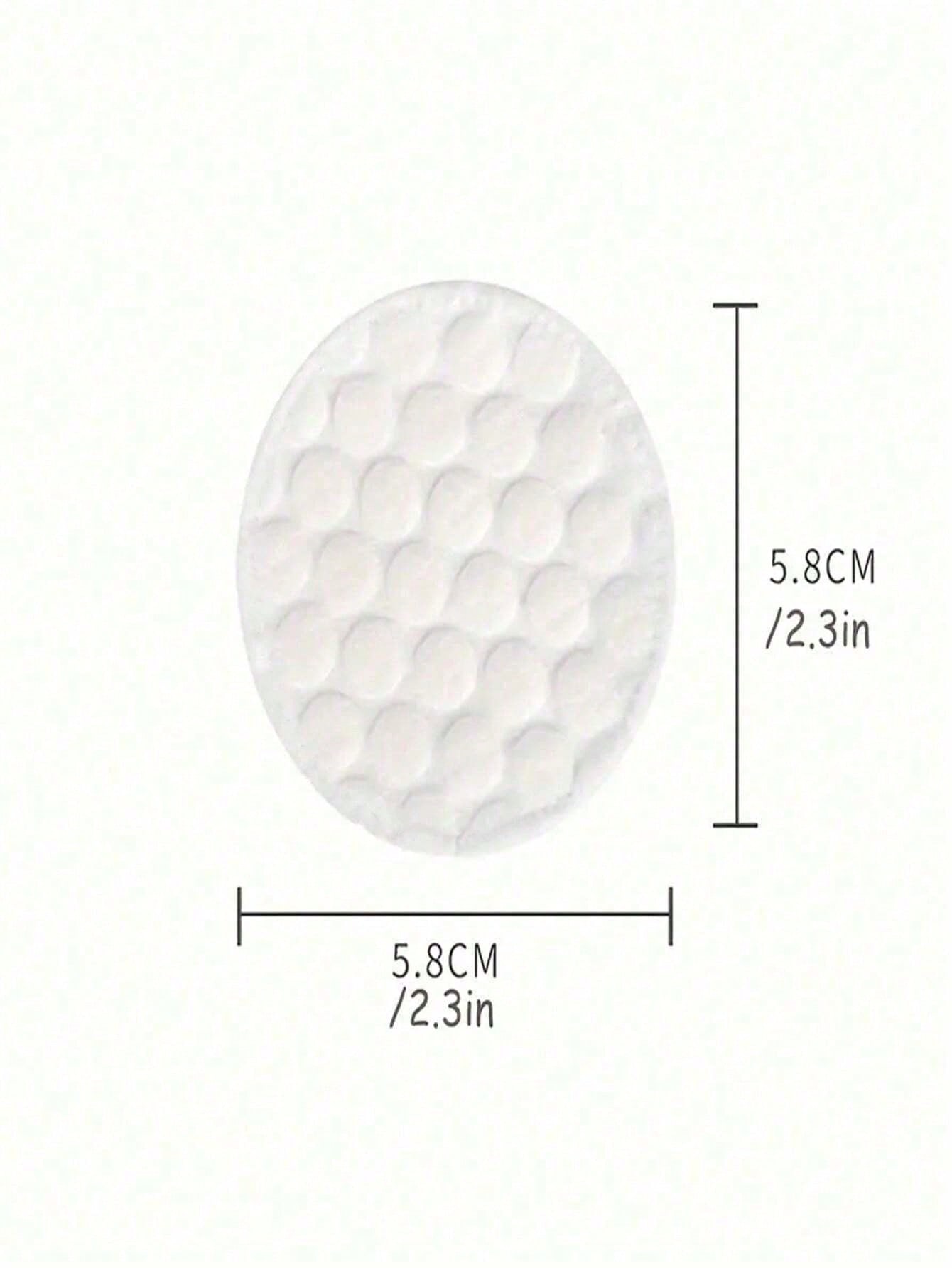 وسادات إزالة مكياج 100 قطعة مستديرة ناعمة ثلاثية ا...
