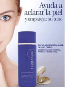 Polvo de arroz y perla terramar maquillaje facial polvo suelto acabado mate luminosidad natural hidratante para piel grasa control brillo cosmético diario belleza profesional - Azul Marino - Ver 2