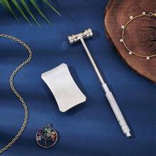 DIY Jewelry Making Tool Kit - Round Hammer And Anvil, Suitable For Precision Work, Crafting, Small Parts, Maintenance - Silver - View 8