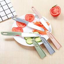 1PCS   Candy Color Fruit Knife, Kitchen Stainless Steel Peeler, Portable Small Knife, Nordic Vegetable Knife Fruit Knife - ngẫu nhiên - Xem 7
