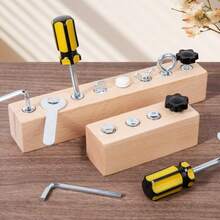 Kids Educational Nut & Bolt Matching Game Toy, Suitable For Boys/Girls Fine Motor Skills & Focus Training Playset - Multicolor - View 8