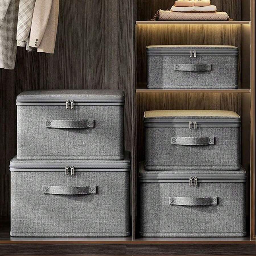 Pudełko do przechowywania z miękką okładką kationową, składane pudełko do przechowywania ubrań, dokumentów i certyfikatów do domu