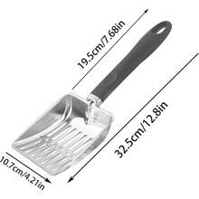 多功能铲、猫砂铲、煤铲、镂空壁炉灰筛金属黑煤铲、壁炉灰筛金属煤铲、壁炉火坑工具、户外烧烤架、耐热壁炉炭铲 - 多色 - 查看 11