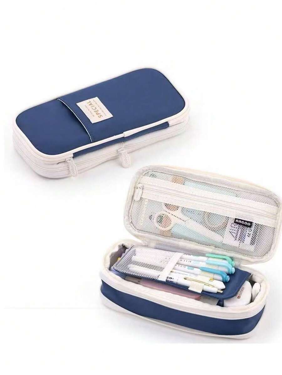 Durable Pencil Case Back To School - azul real - Ver 1