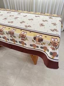 Toalha de Mesa em Tecido Oxford 4 Tamanhos Disponíveis Estampadas Casa e Decoração - coruja - Visão 4