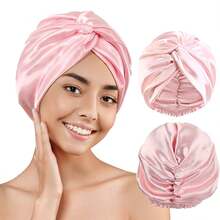 1/3pcs Adjustable Silk Satin Sleep Cap, Double Layer Design, Silk Hair Wrap, Suitable For Curly/Natural Braid/Straight Hair, Unisex Sleep Bonnet - Multicolor - View 15