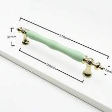 Tiradores modernos de cerámica con aleación de zinc de alta gama para gabinetes, cajones, habitación infantil, armarios y muebles