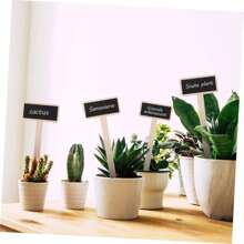 Set de 20 piezas de mini pizarras de madera para jardín decorativas, etiquetas de precio de florista, marcadores de plantas y talla grande