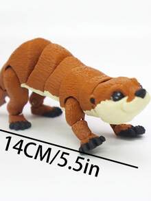 1 件可爱 3D 打印水獭铰接式水獭新奇玩具，3D 打印动物，适合派对礼物、家居装饰、送给亲戚朋友的理想生日礼物、节日派对礼物，适合 14 岁及以上人士，[颜色深度各异] - 彩色 - 查看 10