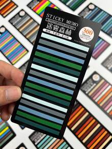 5 套 1500 张超迷你半透明索引贴纸，1 套 300 张多色超薄贴纸便签，自粘标签和记号笔，适用于学生、教师、办公室和家庭、返校用品、万圣节和圣诞节送给朋友的礼物 - 彩色 - 查看 7