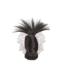 Clip de pelo sintético para mujer, clip de pelo con flor de plumas, clip de pelo para moño bajo, peinado postizo, clip de pelo occipital, clip de pelo de moda otoñal para mujer, accesorios de pelo de otoño, elegante clip de pelo tipo garra, clip de pelo, clip de pelo de disfraz de vacaciones de invierno para mujer - Multicolor - Ver 13