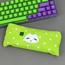 1 个星形笔袋，绿色，简约可爱，办公桌文具收纳袋（无悬挂配件） - 綠色 - 查看 6