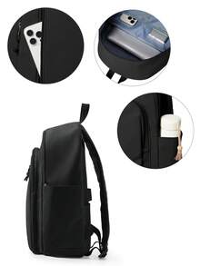 40*20*25 Large Simple Schoolbag Bookbag School Backpack For High School Junior High School Students, Versatile Laptop Bag Fit 14Inch Laptop, Waterproof Travel Backpack For Girl Boy, Casual Weekender Daypack For Commute, Work, Outdoor, Trip And Summer Holiday, Multiple Color Option - Multicolor - View 10