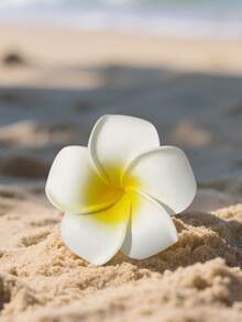 9 件装鸡蛋花发夹夏威夷热带发饰，人造鸡蛋花爪夹，女士适用，非常适合海滩派对、婚礼、夏季节日、热带度假、返校活动、发夹、发夹、学校用品 - 彩色 - 查看 2