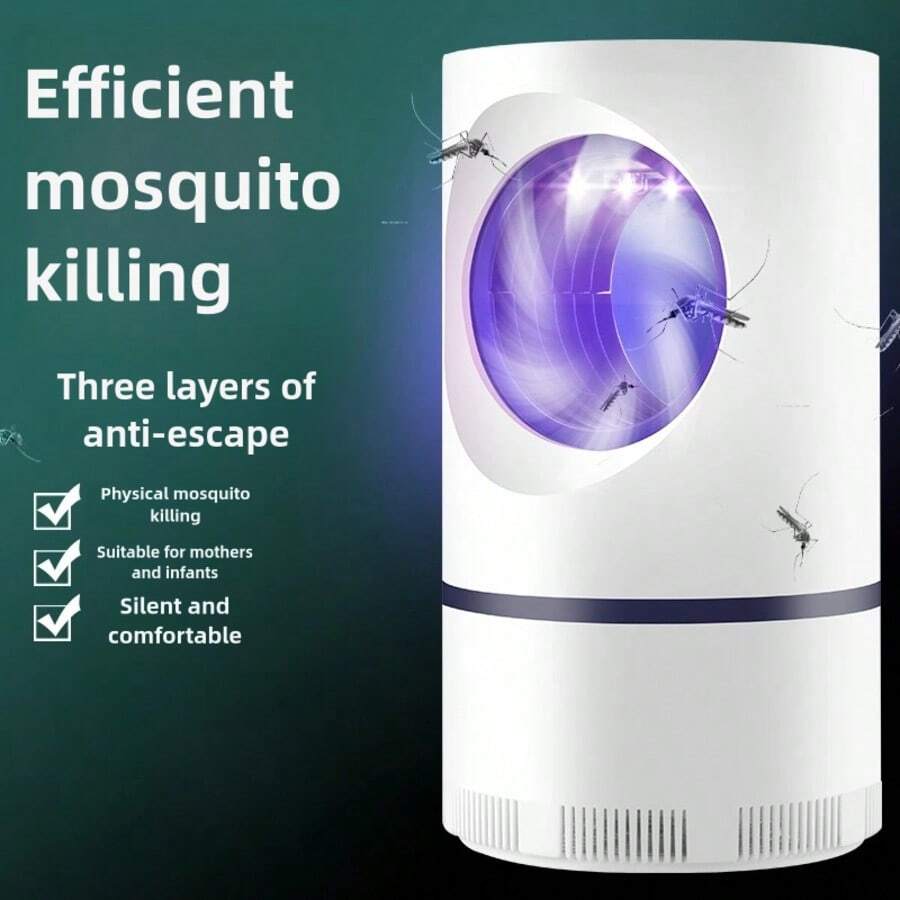 Indoor Physical Mosquito Repellent Suction Type Silent LED Mosquito Trapping Lamp, Suitable For Bedroom And Kitchen, - Multicolor - View 1