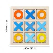 1PC-2025 新款井字棋桌面游戏 - 9 格游戏套装 - 双人互动玩具 - 儿童逻辑思维游戏 - 生日礼物、复活节礼物、圣诞节礼物、完美礼物、玩具 - 彩色 - 查看 7