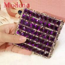 1 Stück kreative Geschenkidee Zigarettenetui aus Leder mit Strass-Automatikfunktion, Zigarettenbox mit Volldiamanten, hält 20 normale Zigaretten