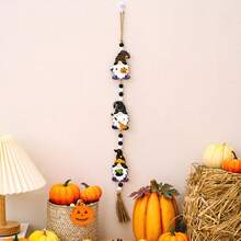 2pcs Halloween Listing Home Party Ghost Festival Decoration Bead String Witch Pumpkin Bat Hanging Accessories