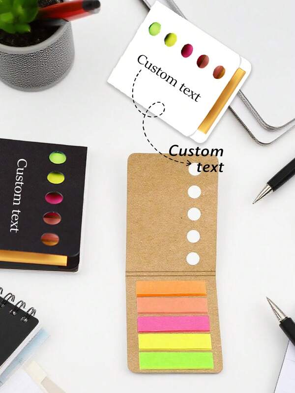 1PC Customized Sticky Note Stickers, Document Index Stickers, Support For Personalized Text Customization, Can Write And Record On Sticky Notes, Multiple Colors To Choose From, Eye-Catching Label Paper, Creative Sticky Notes, Colorful Sticky Note Paper, School Supplies, Office Supplies