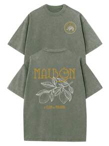 230g Double-Sided Washing, Golf Club Printed T-Shirt, High-Quality Batik Cotton Retro Fashion Brand T-Shirt, Beach Essential, Men's Summer T-Shirt, Holiday Gift, Perfect Gift.