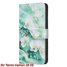 带卡槽的钱包保护套，适用于 MOTO/Honor/Infinix/VIVO - 粉花 - 查看 16