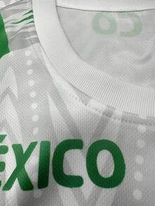 男士墨西哥足球服和圆领舒适运动上衣，适合比赛、足球训练、休闲、节日和礼物 - 綠色 - 查看 5