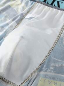 5pcs/Pack Teen Boys' Boxer Briefs, Mid-Rise Trunks For Boys Aged 12-18 Years Old