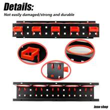 9 件 - 专业金属调料架和研磨机储物架 - 多功能壁挂式收纳架，配有圆形和矩形支架，包含安装螺丝，适用于厨房和车库，细节刷收纳架，适合女性收纳整理器，旅行必需品，返校宿舍收纳