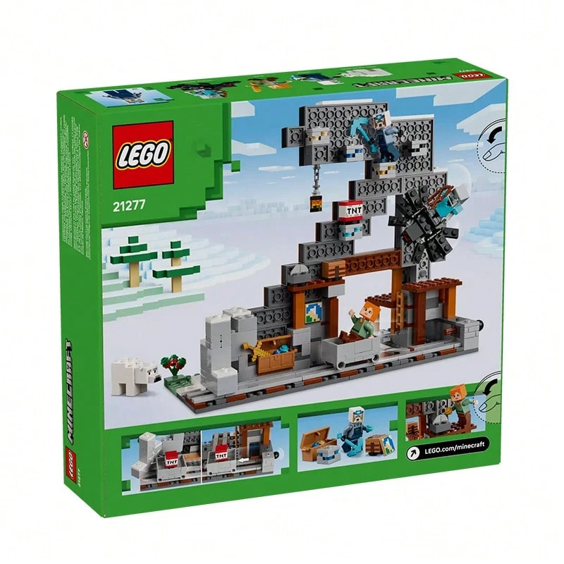 Serie LEGO Minecraft, conjunto de bloques de construcción adecuado para niños, regalo de cumpleaños - Pico clásico 21277 - Ver 1