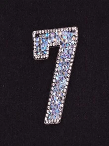 1 Set de Pegatinas de Números de Cristal Brillante 0-9 Pegatinas de Números de Cristal Autoadhesivas para Manualidades DIY, Ropa, Bolsos, Sombreros, Zapatos, Portátiles, Muebles, Coches, Decoración de Prendas, Vuelta al Colegio, Entusiastas del Deporte