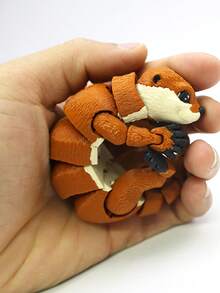 1 件可爱 3D 打印水獭铰接式水獭新奇玩具，3D 打印动物，适合派对礼物、家居装饰、送给亲戚朋友的理想生日礼物、节日派对礼物，适合 14 岁及以上人士，[颜色深度各异] - 彩色 - 查看 3