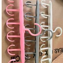 12-Hook Plastic Hanger Set: Space-SavingOrganizer For Bras, Tank Tops, And More In YourCloset - Multicolor - View 8