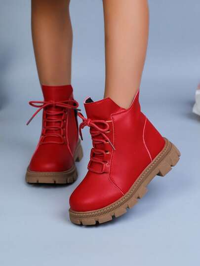 1 Đôi Giày Bốt Cho Bé Gái Sơ Sinh, Giày Bốt Có Khóa Kéo Đơn Cho Mùa Xuân Và Mùa Thu, Giày Bốt Cổ Cao Thời Trang