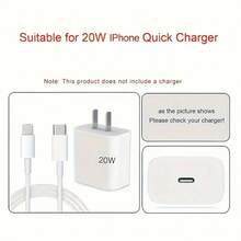 6 件套紫心 EVA 数据线收纳盒 + TPU 波浪心形充电器保护壳，兼容 Apple 18w/20w 充电器，适合女孩、朋友、节日和万圣节礼物 Nan 数据线保护器 充电器配件 手机配件 - 粉色 - 查看 7